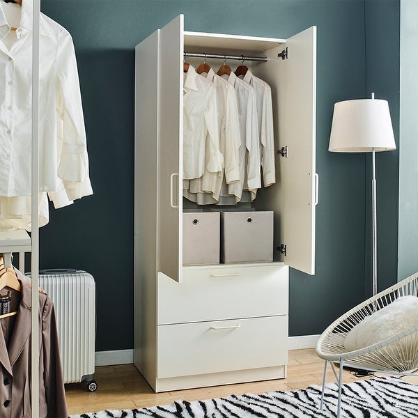 78Hright Closet with 2-Door and 2-Drawer