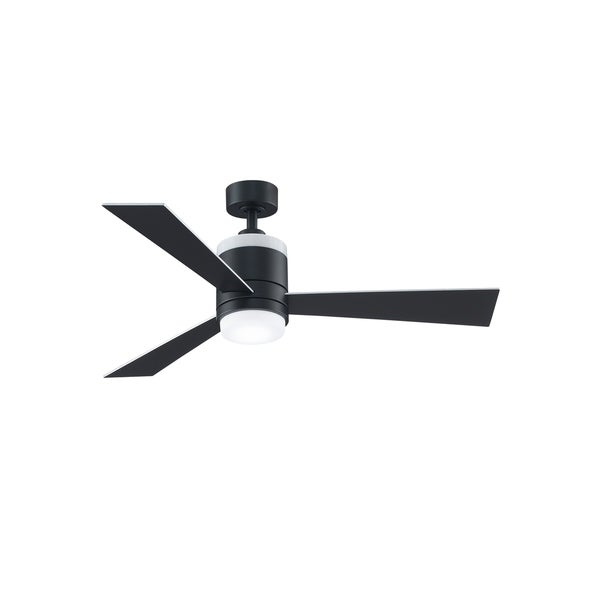 Upright 48 Ceiling Fan - Black with Reversible Blades and LED | Overst