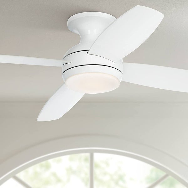 Elite Modern Industrial Hugger Low Profile Indoor Ceiling Fan with LED