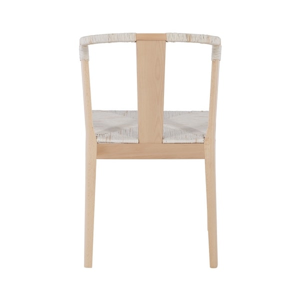 Fishel Solid Natural Wood Dining Chair - Overstock - 34532987