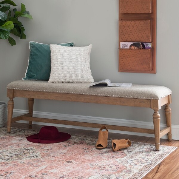 Hayes Farmhouse Dining Bench - Overstock - 36097706