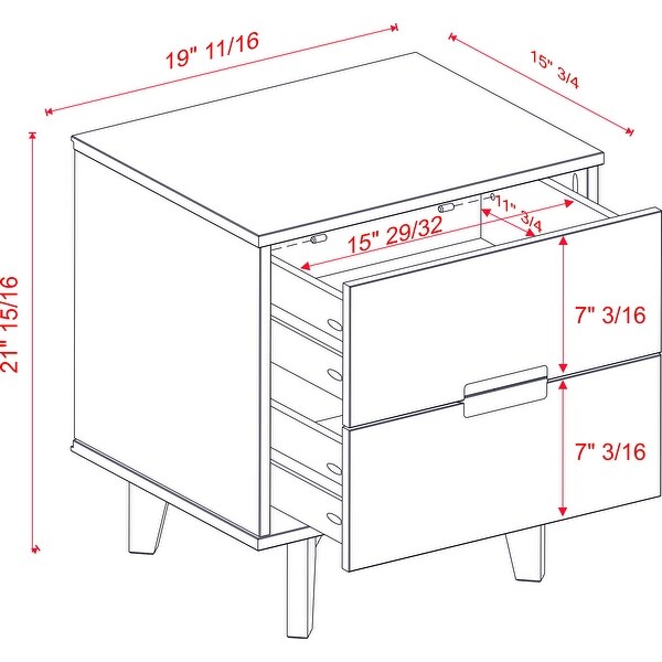 Sonoma 2-Drawer Nightstand, Walnut - - 36389687