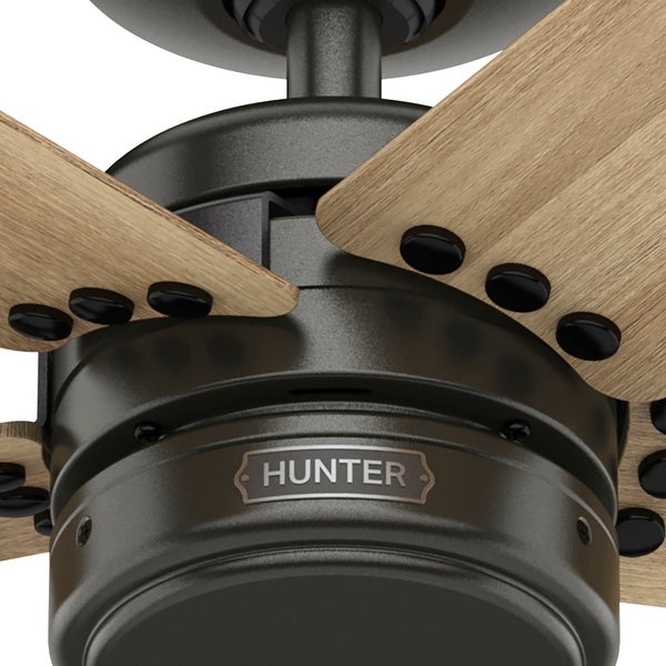 Hunter 52 Burton Outdoor Ceiling Fan and Wall Control