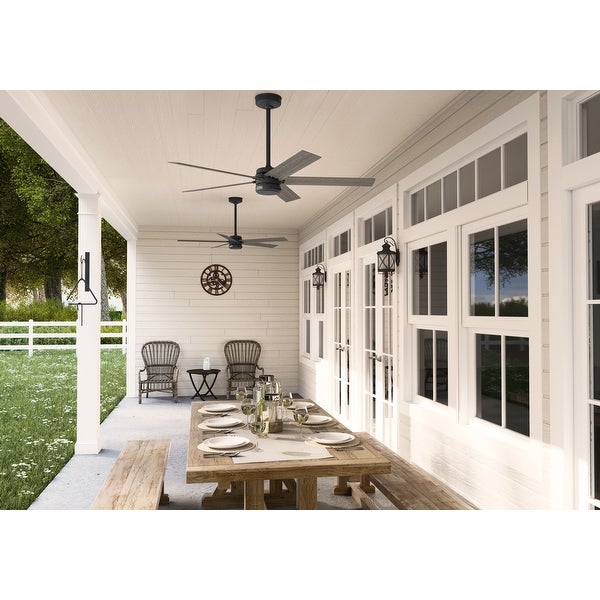 Hunter 52 Burton Outdoor Ceiling Fan and Wall Control