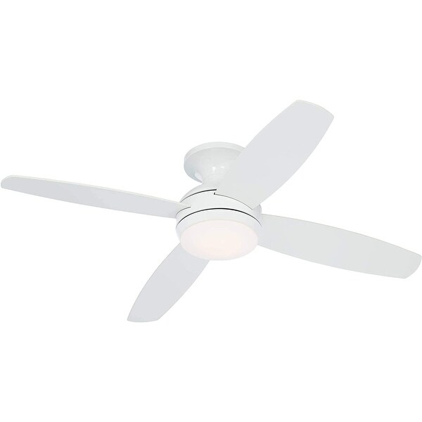 Elite Modern Industrial Hugger Low Profile Indoor Ceiling Fan with LED