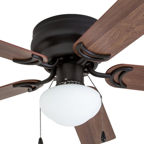 Prominence Home Alvina Ceiling Fan, Traditional, Hugger / Low Profile,