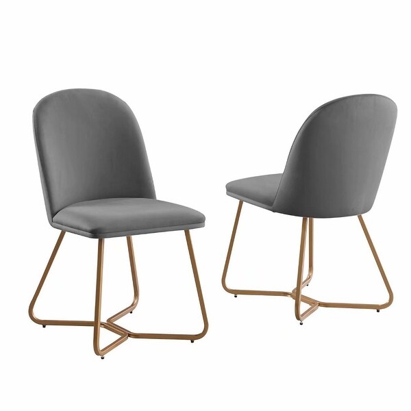 Morden Fort Contemporary Luxury Dinning Chair Set of 2 Side Chairs Con