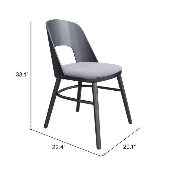 Colorado Dining Chair (Set of 2) Gray & Black - 54 x 84 - Overstock -