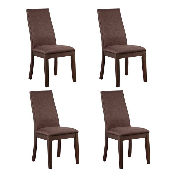 Charleston Upholstered Solid Back Dining Chairs (Set of 4) - Overstock