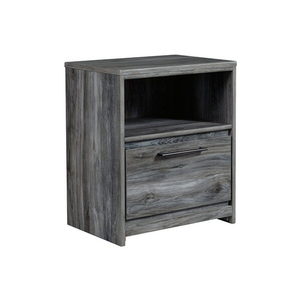 Ashley Furniture B221-91 Baystorm Night Stand w/ Smokey Gray Finish -