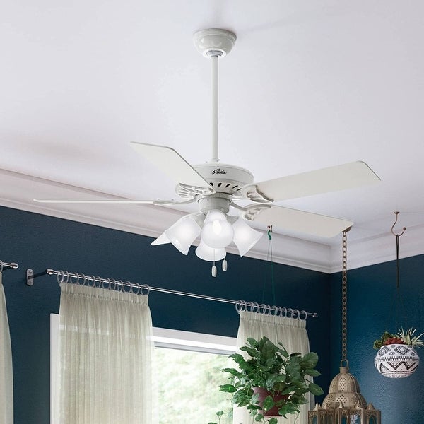 52 inch Studio Series New Bronze Ceiling Fan with LED Light Kit and Pu