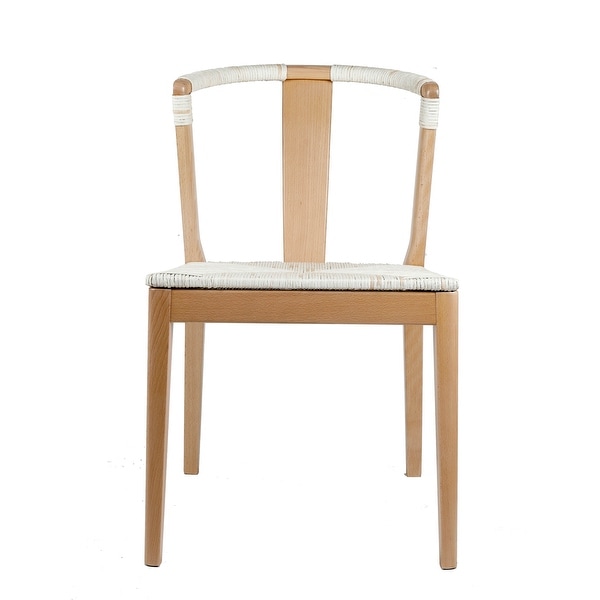 Fishel Solid Natural Wood Dining Chair - Overstock - 34532987