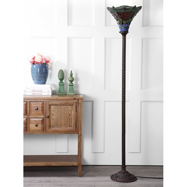 Davis Tiffany-Style 71 Torchiere LED Floor Lamp