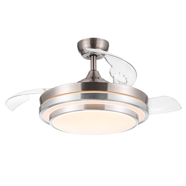 42 Retractable Ceiling Fan Light with Remote Control | Overstock.com S