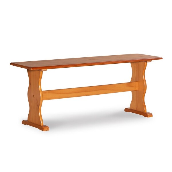 Copper Grove Riki Honey Pine Dining Bench - Overstock - 20559028