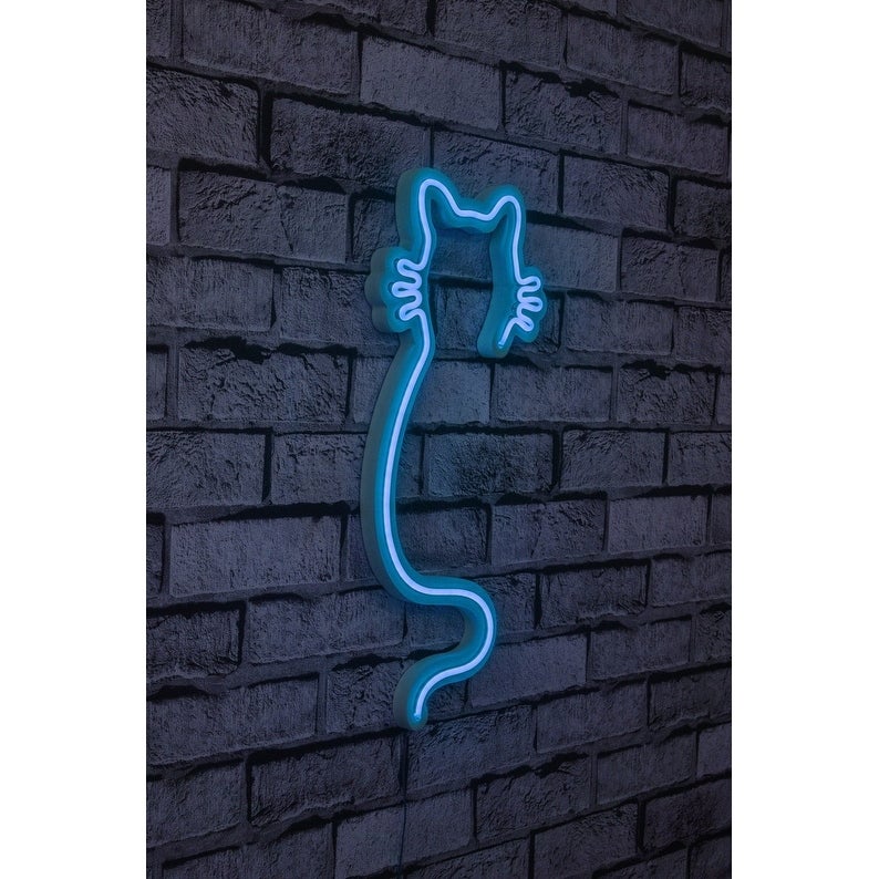 18.9 Novelty Cat Led Neon Sign Wall Décor - Overstock - 36874687