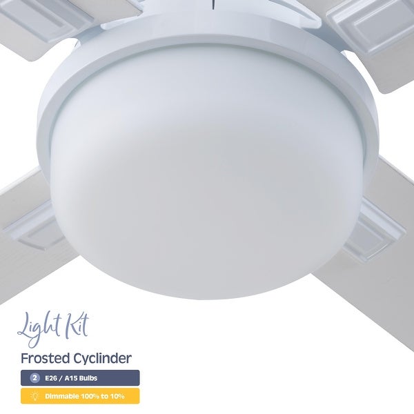 52 Kyrra Indoor Modern Farmhouse Ceiling Fan with with Remote Control