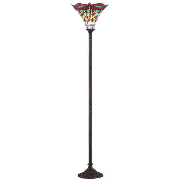 Davis Tiffany-Style 71 Torchiere LED Floor Lamp