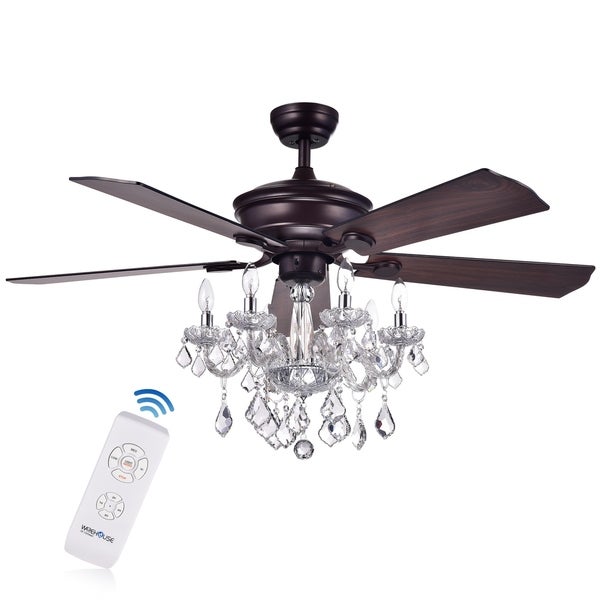 Warehouse of Tiffany Havorand 5-blade Ceiling Fan - Brown | Overstock.