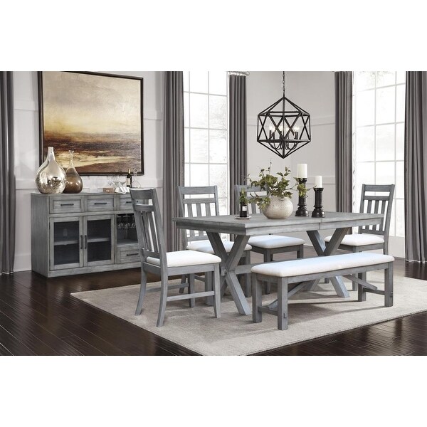 Shelter Cove Upholstered Dining Bench - Overstock - 31937401