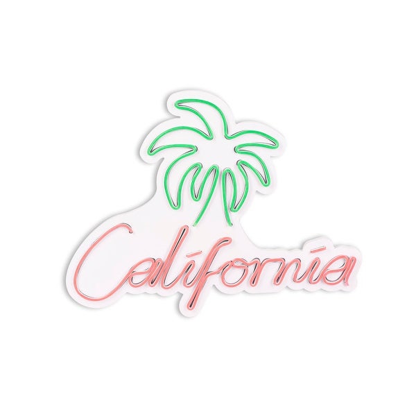 19.7 US Novelty California Led Neon Sign Wall Décor - Overstock - 368