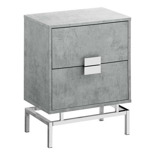 Accent, End, Night stand, Side Table, 2 Drawers, 24 H