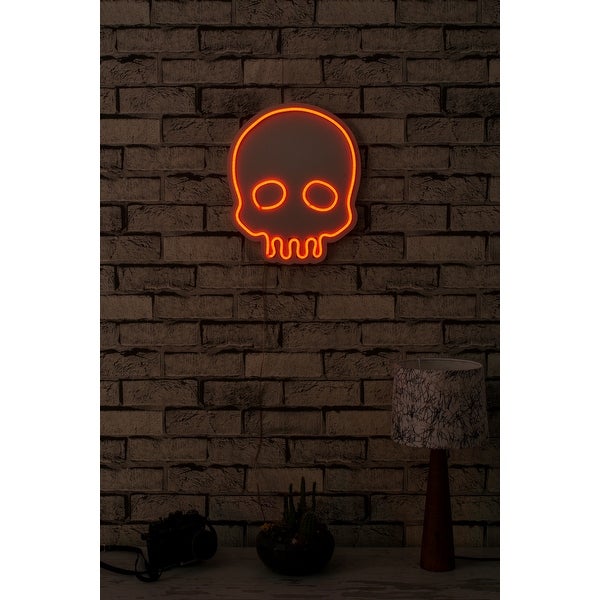 13.8 Novelty Skull Led Neon Sign Wall Décor - 0.8