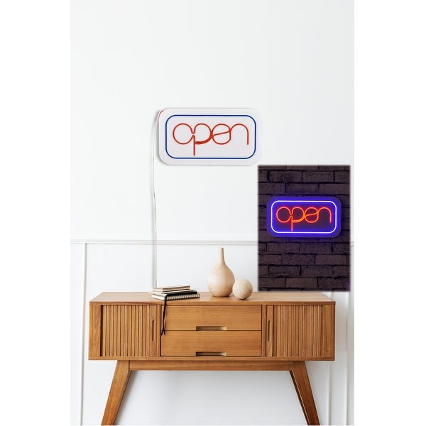 15.7 Novelty Open Led Neon Sign Wall Décor - 0.8