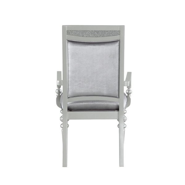 ACME Maverick Arm Chair in Fabric & Platinum - Overstock - 29548198