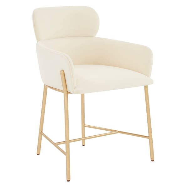 SAFAVIEH Couture Charlize Dining Chair - 22 IN W x 21 IN D x 30 IN H -