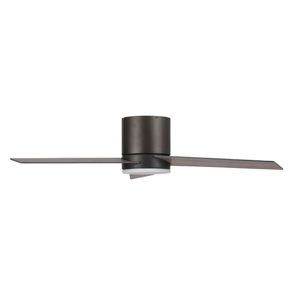 48 Oil-rubbed Bronze LED Hugger/ Low Profile Ceiling Fan with Remote |