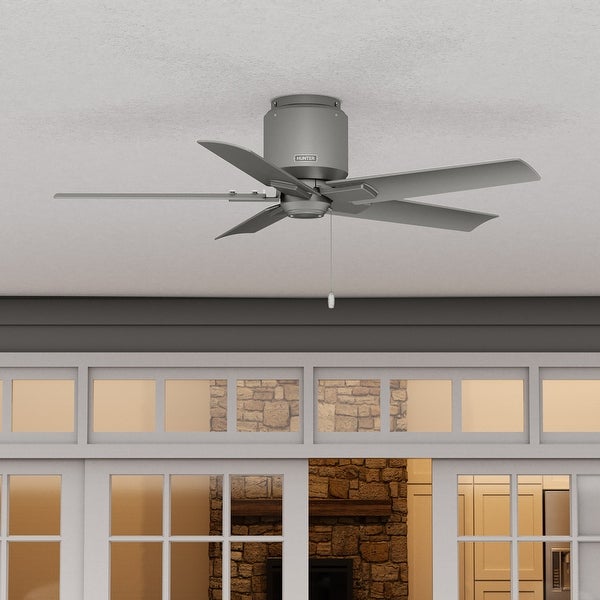 Hunter 44 Terrace Cove Outdoor Low Profile Ceiling Fan and Pull Chain