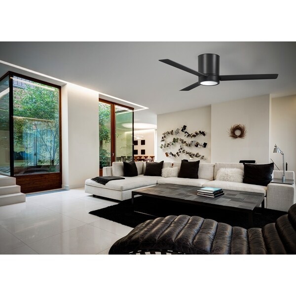 Roro Flush - 52 Hugger Ceiling Fan W/Led Light by Minka Aire | Oversto