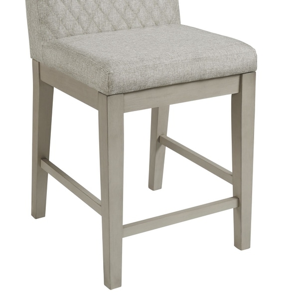 Picket House Furnishings Calderon Counter Height Side Chair Set in Gra