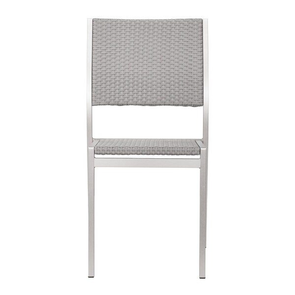 Elk Vista Armless Chair (Set of 2) Gray & Silver - Overstock - 7995988