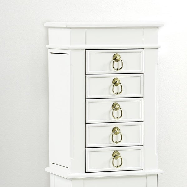 Hives & Honey Meg White Jewelry Armoire - - 12078900