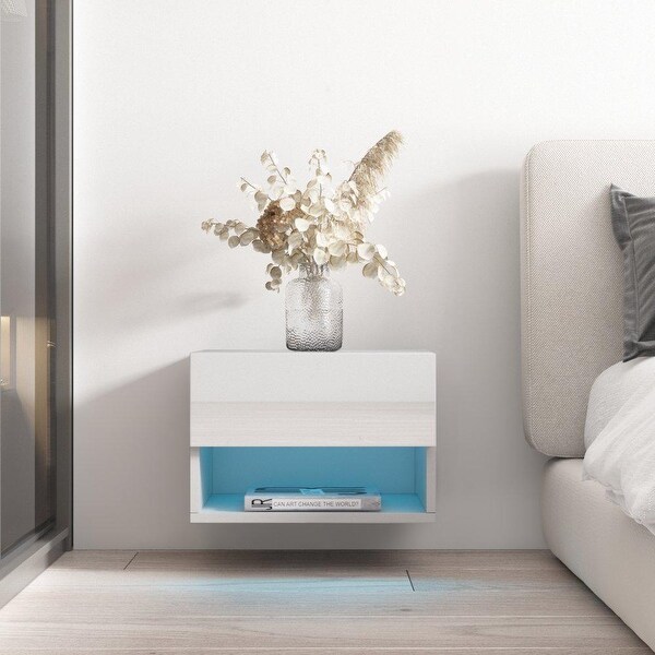 Air Modern Wall-mounted Floating Nightstand - - 35087513