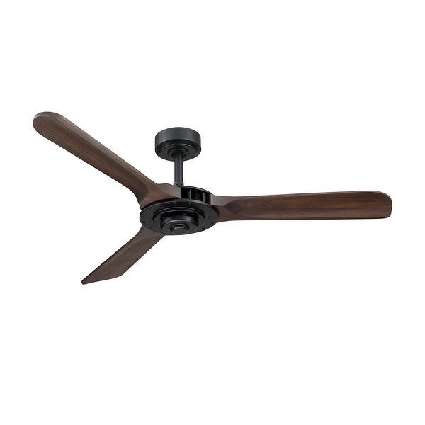 Aerofanture 52-inch Wood 3-blade Outdoor Porch Ceiling Fan with Remote