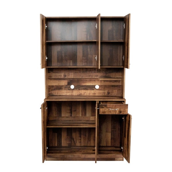 70.87 Tall Wardrobe and Kitchen Cabinet with 6-Doors