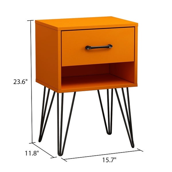 1-drawer Modern Nightstand - - 34189260