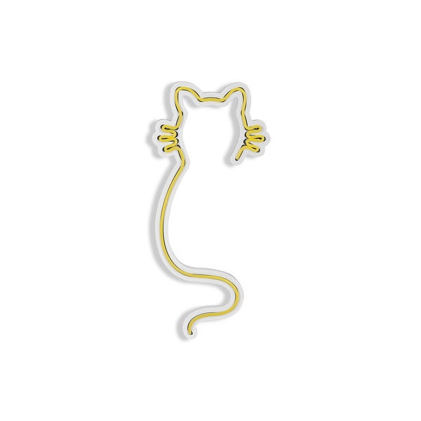 18.9 Novelty Cat Led Neon Sign Wall Décor - Overstock - 36874687