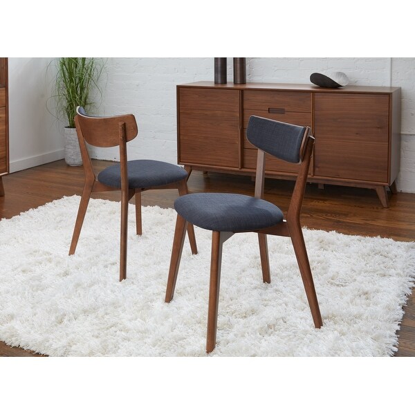 Rye Studio Santos Mid-Century Walnut Dining Chairs (Set of 2) - Overst