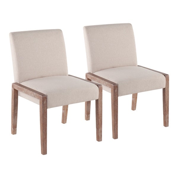 Porch & Den Carmen Chair in White Washed Wood - Set of 2 - Overstock -