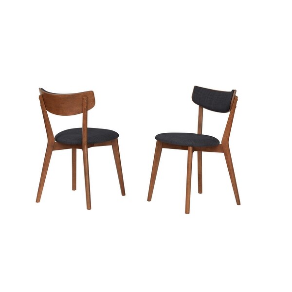 Rye Studio Santos Mid-Century Walnut Dining Chairs (Set of 2) - Overst