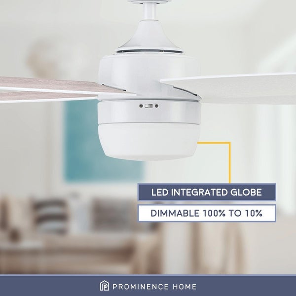 44 Prominence Home Atlas Indoor Modern Ceiling Fan with Remote