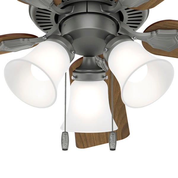 Hunter 44 Swanson Ceiling Fan with 3-Light LED Light Kit and Pull Chai