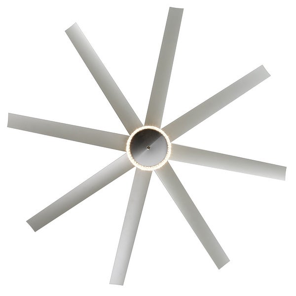 65 In LED Ceiling Fan with Light and Remote Control(Brushed Nickel) |