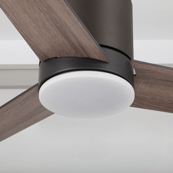 48 Oil-rubbed Bronze LED Hugger/ Low Profile Ceiling Fan with Remote |