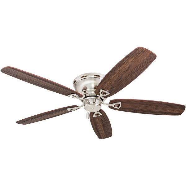 Honeywell Glen Alden 52 Brushed Nickel Low Profile Hugger Ceiling Fan