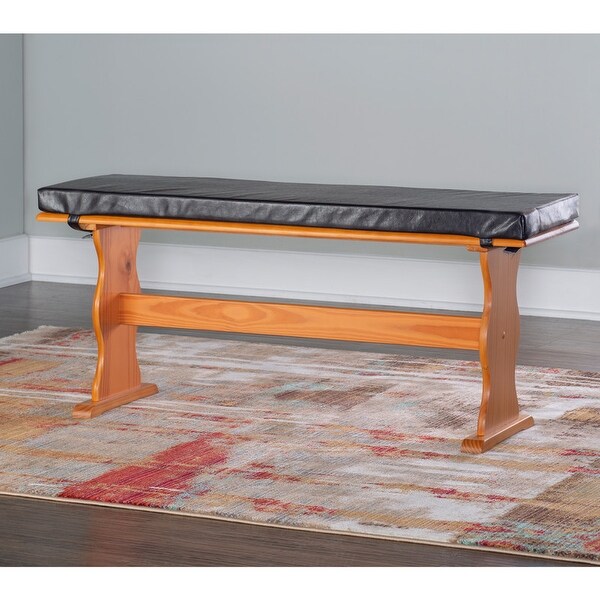 Copper Grove Riki Honey Pine Dining Bench - Overstock - 20559028